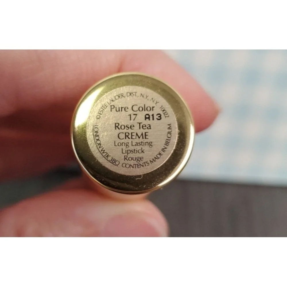 ESTEE LAUDER Pure Color Long Lasting Lipstick 17 ROSE TEA Creme full size rare